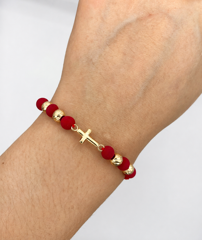 Sunwoven - Cruz diamantada red